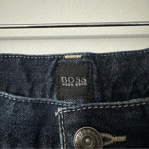 Hugo Boss Dark Wash Jeans W38 L32 Straight Fit Quiet Luxury Dadcore Denim - Picture 6 of 12